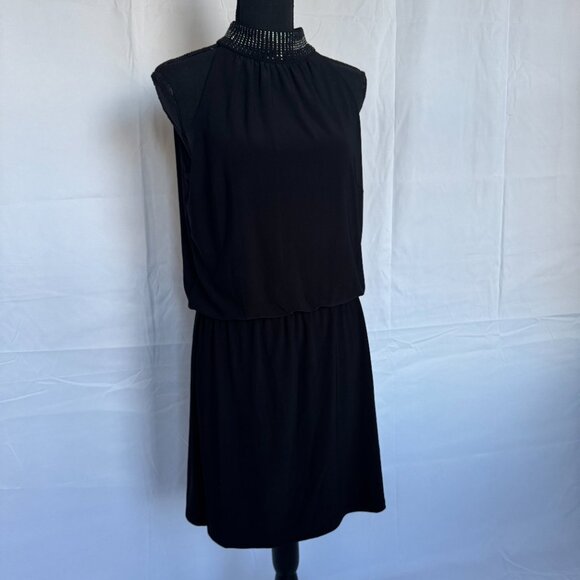 White House Black Market Rhinestone Embellished Sleeveless Dress Size M - 0292 - Picture 2 of 7